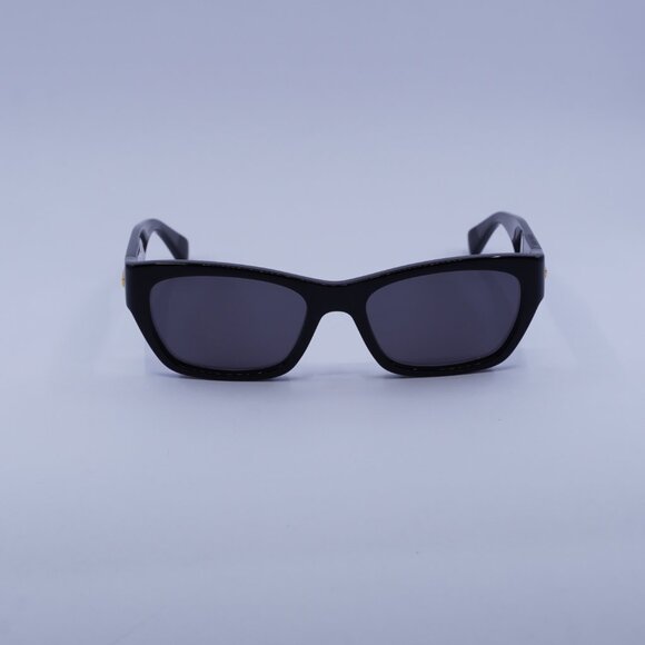 Bottega Veneta BV1143S 001 Sunglasses Black Rectangle Frame, Grey Lenses - Picture 3 of 10